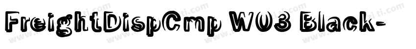 FreightDispCmp W03 Black字体转换